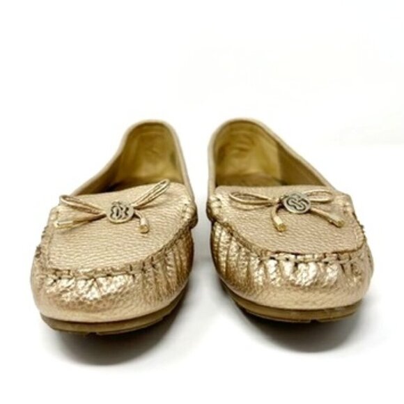 Bandolino B-Flexible Moccasin Loafer Women's Size 8 Metallic Gold Faux Leather - Picture 6 of 13